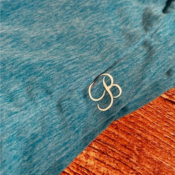 Bombshell Sportswear Teal One-Shoulder bra top - Picture 3 of 5